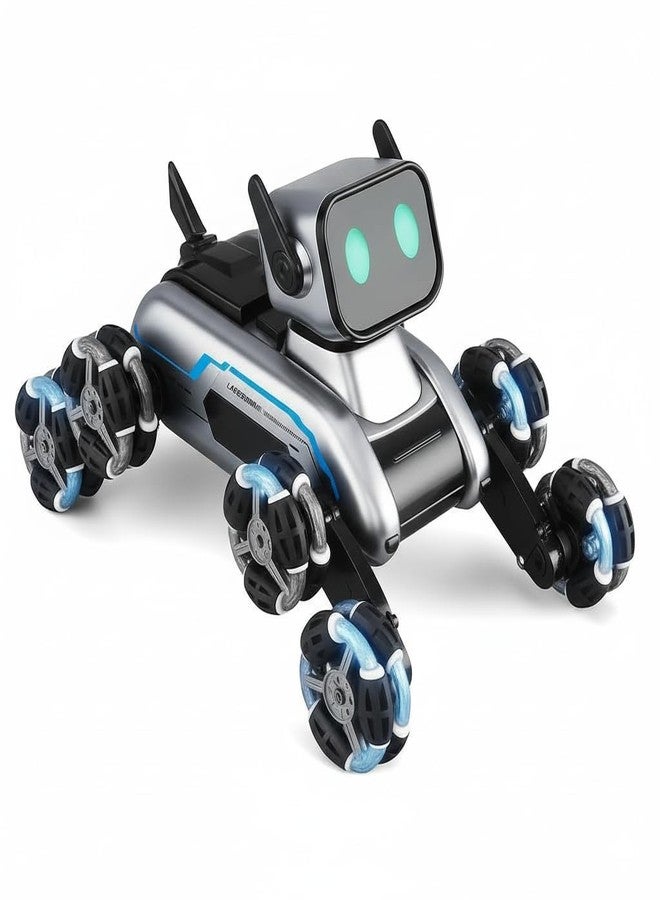 Onecado Remote Control Car for Kids & Adults 8WD Gesture Sensor RC Stunt Car with Lights, Music & Robot Dog Design 360° Rotating Drift RC Vehicle Toy Birthday Gift for Boys & Girls - Black - Image 1